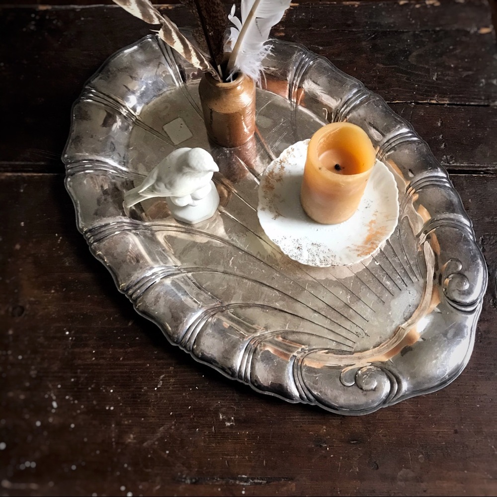 Vintage Rogers Bros Silverplate Serving Tray